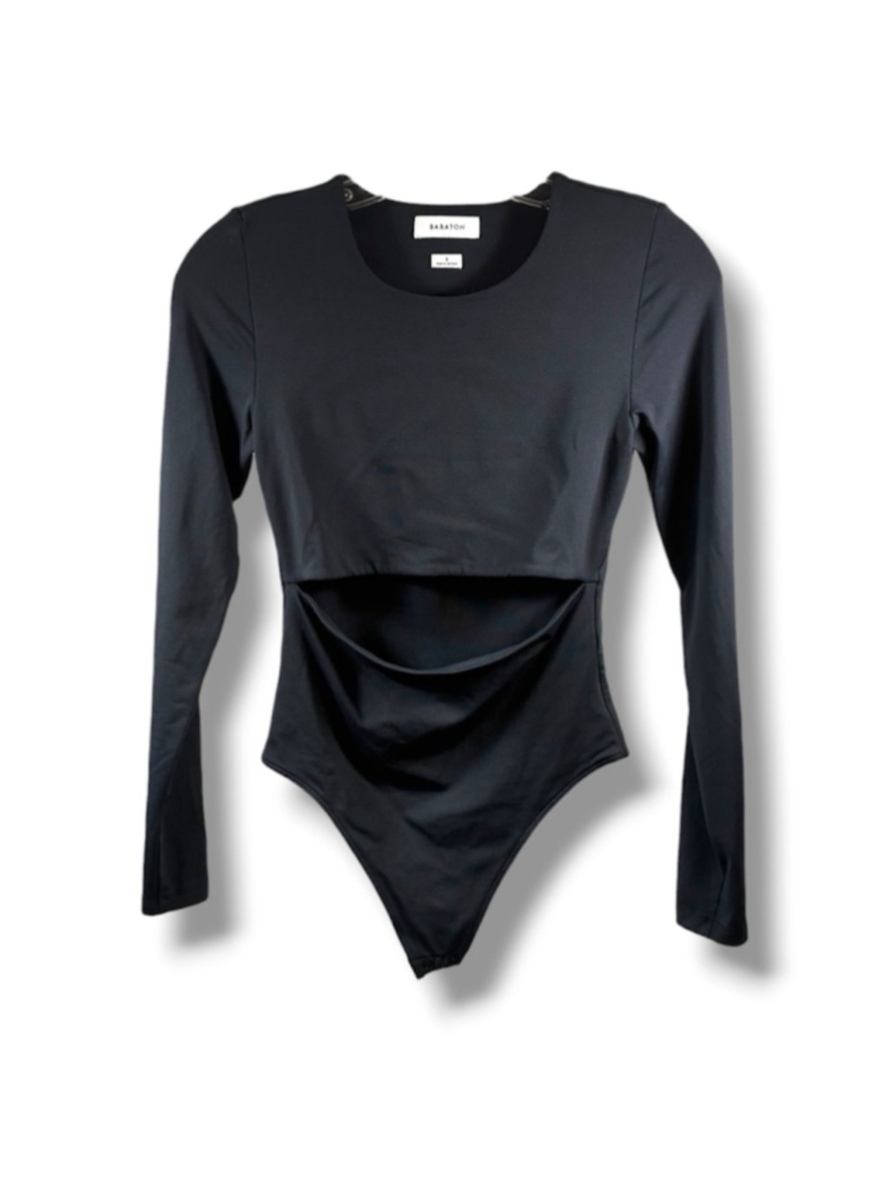 Babaton Aritzia Long Sleeve Cutout Bodysuit inBlack Size S